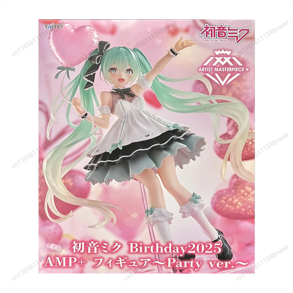 In Stock TAITO Hatsune Miku Artist MasterPiece+ Birthday 2025 Party Ver Balloon Figure Model Original Toys Gifts Collection