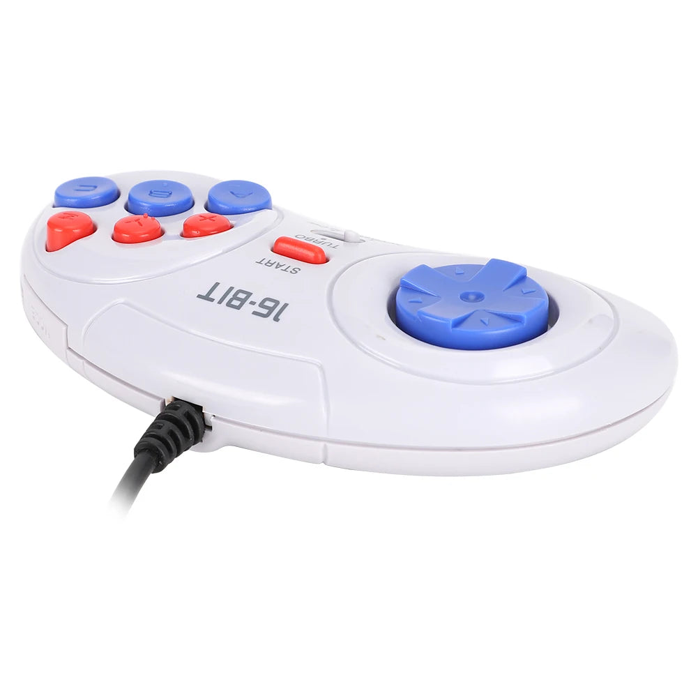 16Bit 9-Pin Mini Handheld Game Console Ergonomic Gaming Controller with Turbo function for Sega Game Controller Game Console