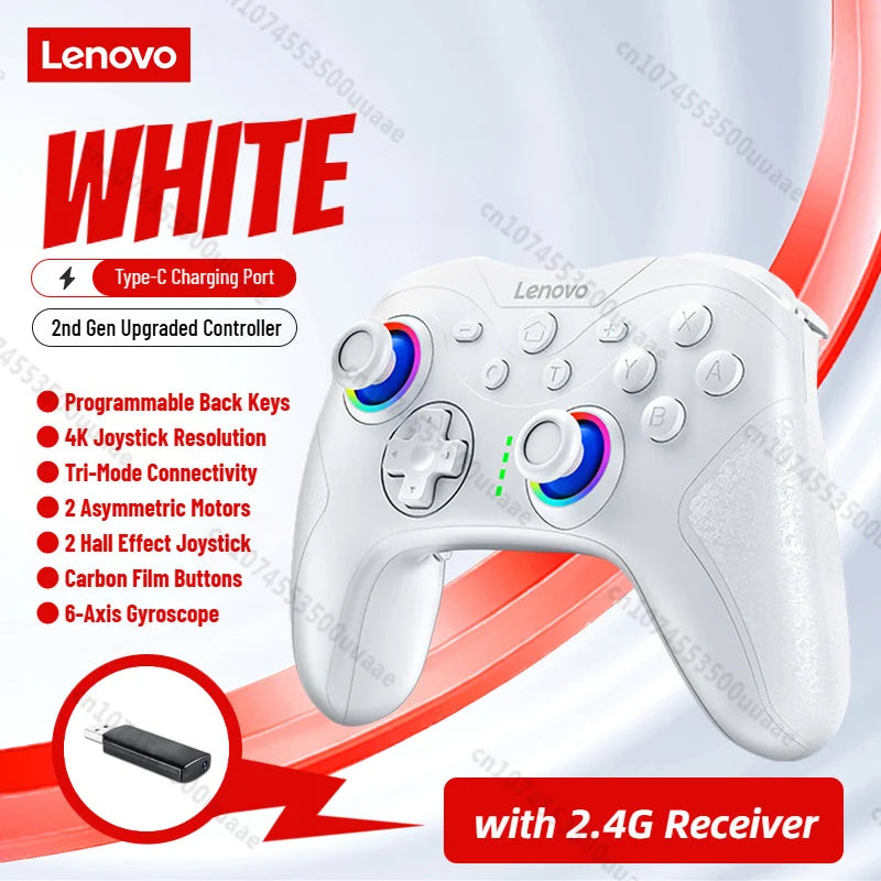 Lenovo S01 4K Joystick Resolution Bluetooth Gamepad for Switch/2/OLED/Lite/PC/iPhone/Android Mobile Phones Video Game Controller