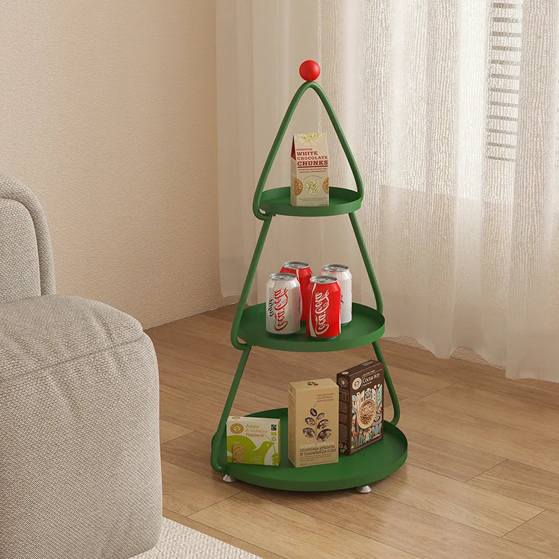 Multi Layer Shelves Organizers Creative Christmas Tree Shape Simple Modern Shelf Storage Kitchen Organization Accessories