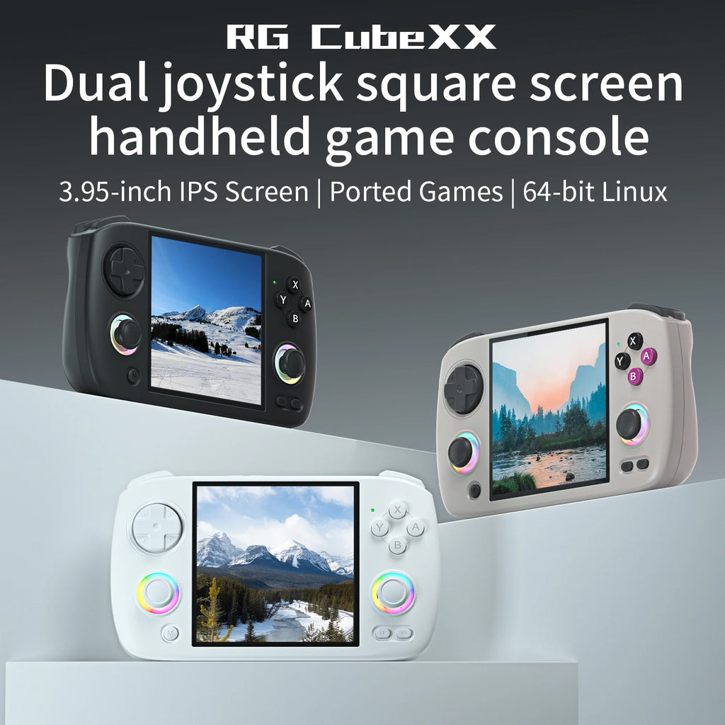 ANBERNIC RG CubeXX & RG40XX H & RG35XX H Retro Handheld Game Console H700 Linux  64-bit 5000 Video Games Supports WIFI Bluetooth