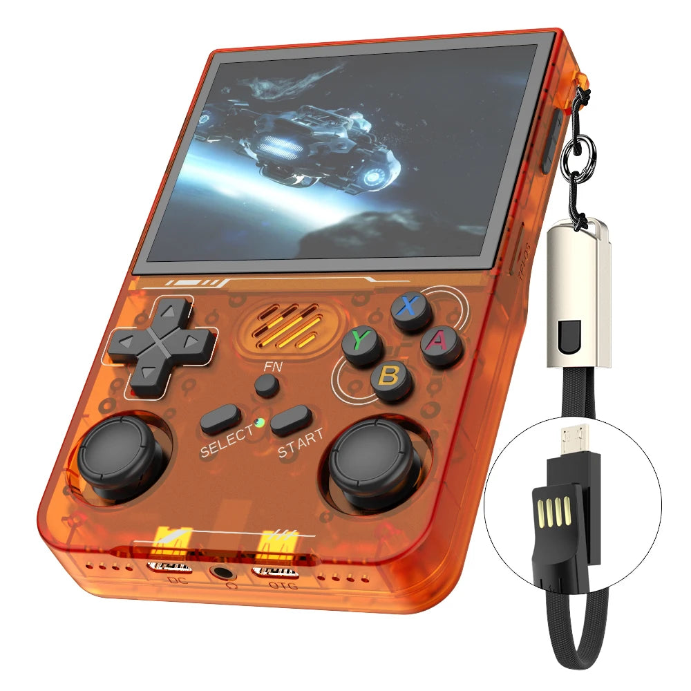 R36S updated R36XX Retro Handheld Game Console Linux ARKOS 3.5Inch IPS Screen Portable Pocket Video Player  Wi-Fi Games Kid Gift