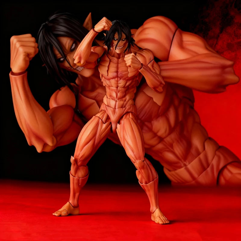 Attack On Titan Eren Jaeger Colossus Form Assembly Model Kit Action Figures Doll Pvc Toys Collect Ornaments Boy Surprise Gifts