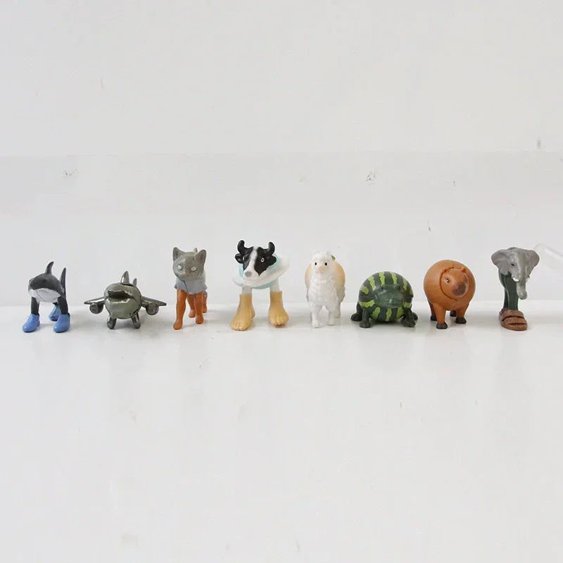 ## 24Pcs Italian Brainrot Anime Action Figure Set Tung Tung Sahur Tralalero Tralala Bombardino Crocodilo Figures Model Toy Gift