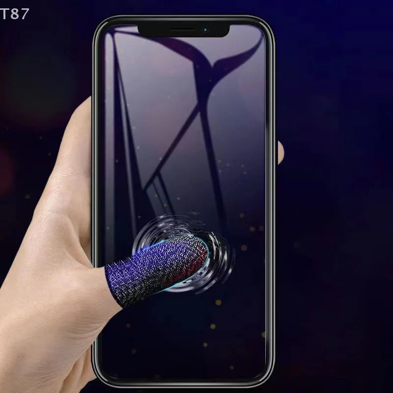 2/6Pcs Breathable Game Controller Finger Sleeve For Pubg Sweat Proof Non-Scratch Touch Screen Gaming Thumb Gloves Finger Cover