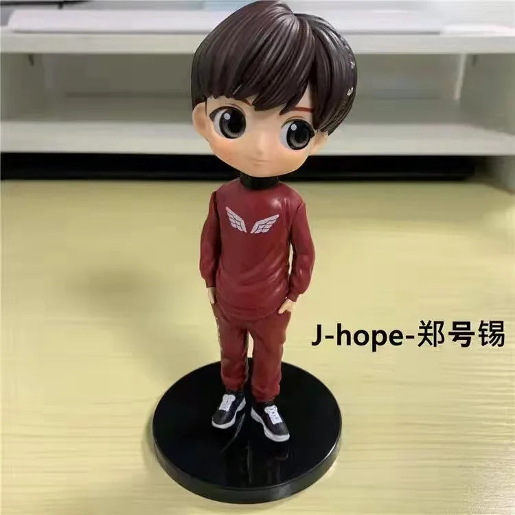 #!@ 7Pcs Kpop Star 15cm PVC Model Toy Action Bangtan Boys Groups BT21 Action Figures Doll BTS Celebrity Idol Set Fan Collection