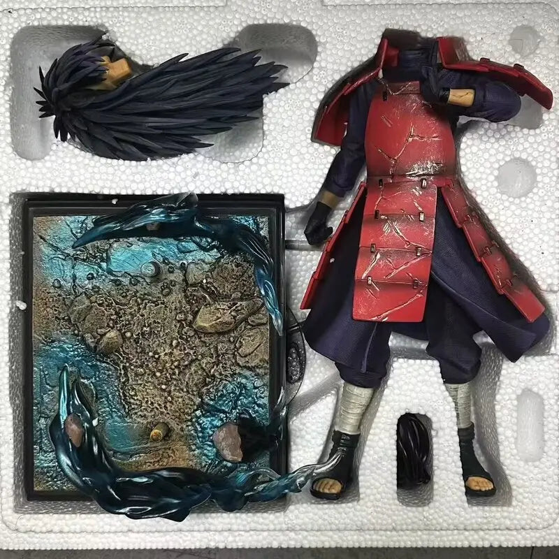 Naruto Shippuden Anime Figures Uchiha Madara Action Figure PVC 36cm Statue Desktop Ornament Figurine Figma Collectible Toys