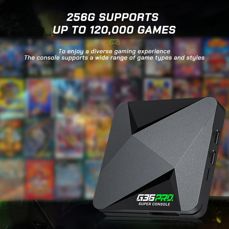 G36 Pro Retro Video Game Console Super Console with 90,000+ Video Games for PS1/GBA/MD/CPS/PSP with Gamepad Kids Gift Game Boxes