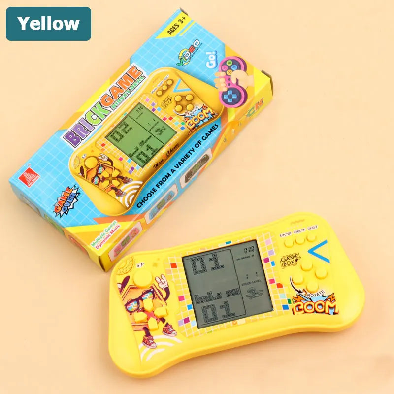 Puzzle Toys Handheld Game Console Classic Retro Tetris Handheld Game Player Nostalgic Educational Machine Childhood Kids Gift