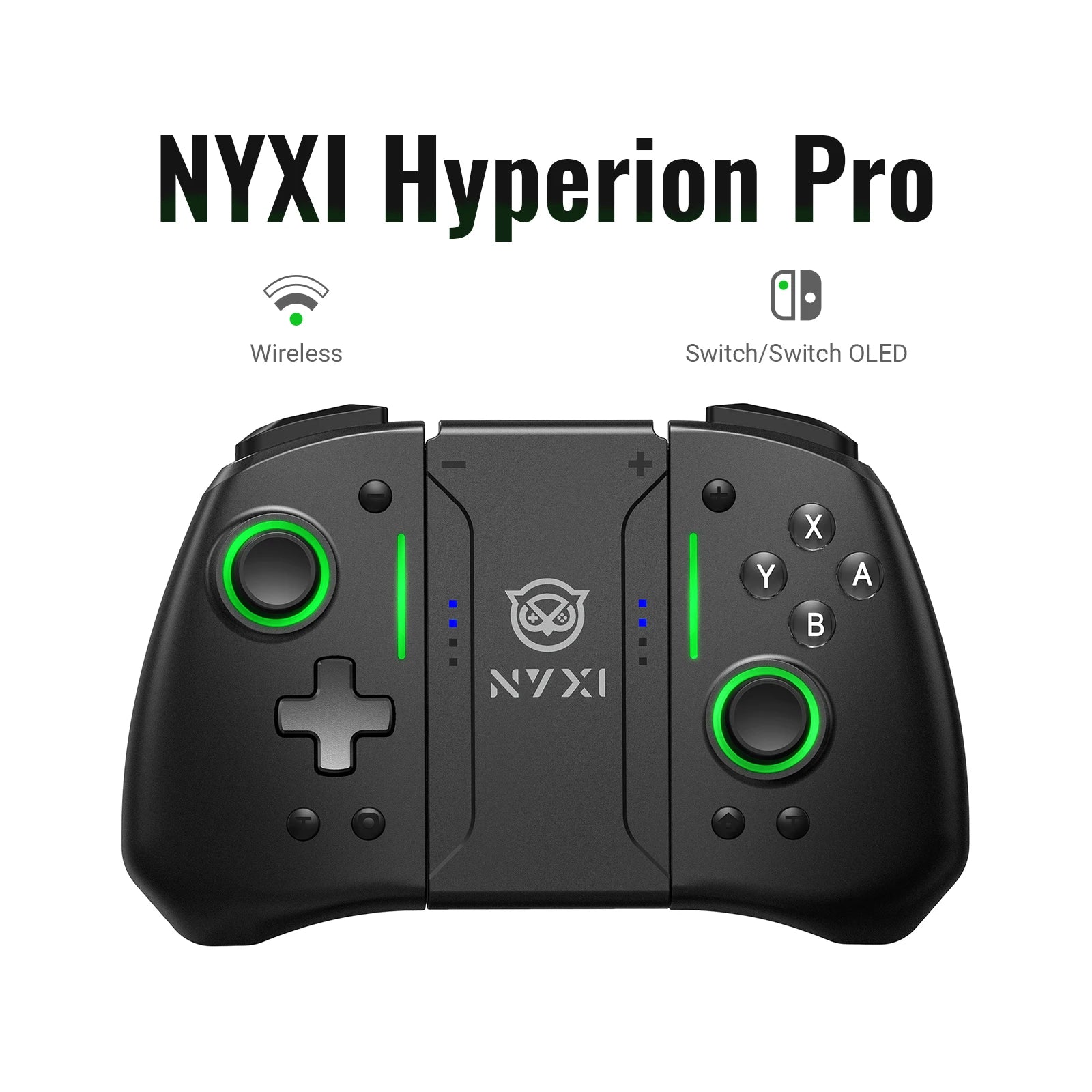 NYXI Hyperion pro Black Wireless Bluetooth Game Controller - Nintendo Switch Compatible Gamepad for Enhanced Gaming Experience