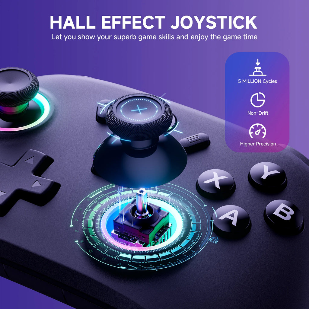 for PC/Switch2 Wireless  Game Controller - Hall Effect Joystick 1000Hz