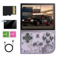 RG35 Retro Handheld Game Console , DualSystem Linux GarlicOS 3.5 Inch IPS Screen Built-in 64G TF Card 5000+ Games