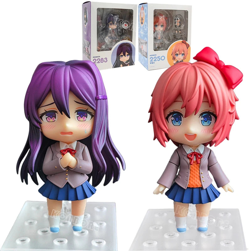 #2283 Literature Club! Yuri Anime Girl Figure #2250 Sayori Action Figure #2077 Natsuki #1817 Monika Figurine Model Doll Toy Gift