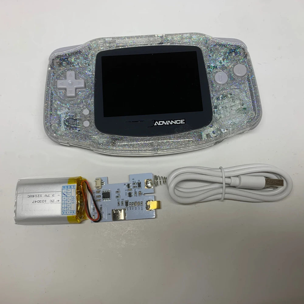 GBA Handheld Gaming Console Highlight IPS Screen Display and A Brand New Controller Housing for Nintendo  GAME BOY ADVANCE