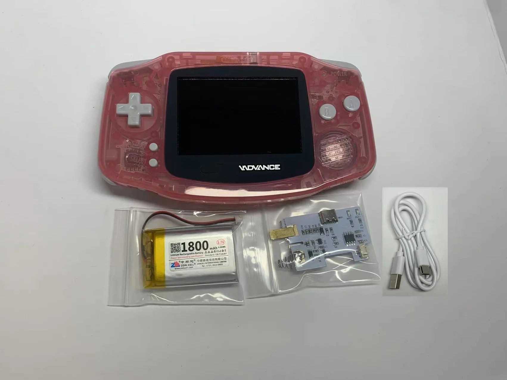 GBA Handheld Gaming Console Highlight IPS Screen Display and A Brand New Controller Housing for Nintendo  GAME BOY ADVANCE