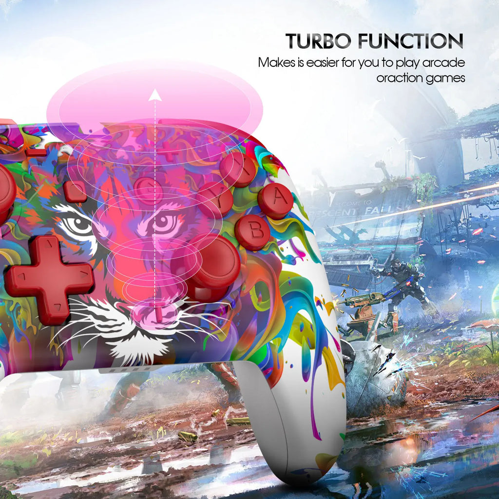 Game Controller for Nintendo Switch PRO PC Stock Wireless Vibration Switch Controller Gamepads USB Long Battery Life Multicolour