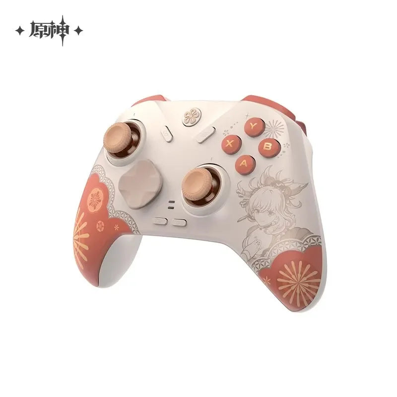 New [Genuine] MiHoYo GamePad Genshin Impact Yoimiya Controller Wireless Charging Dock Anime Pendant Game ControllerProp Box Gift