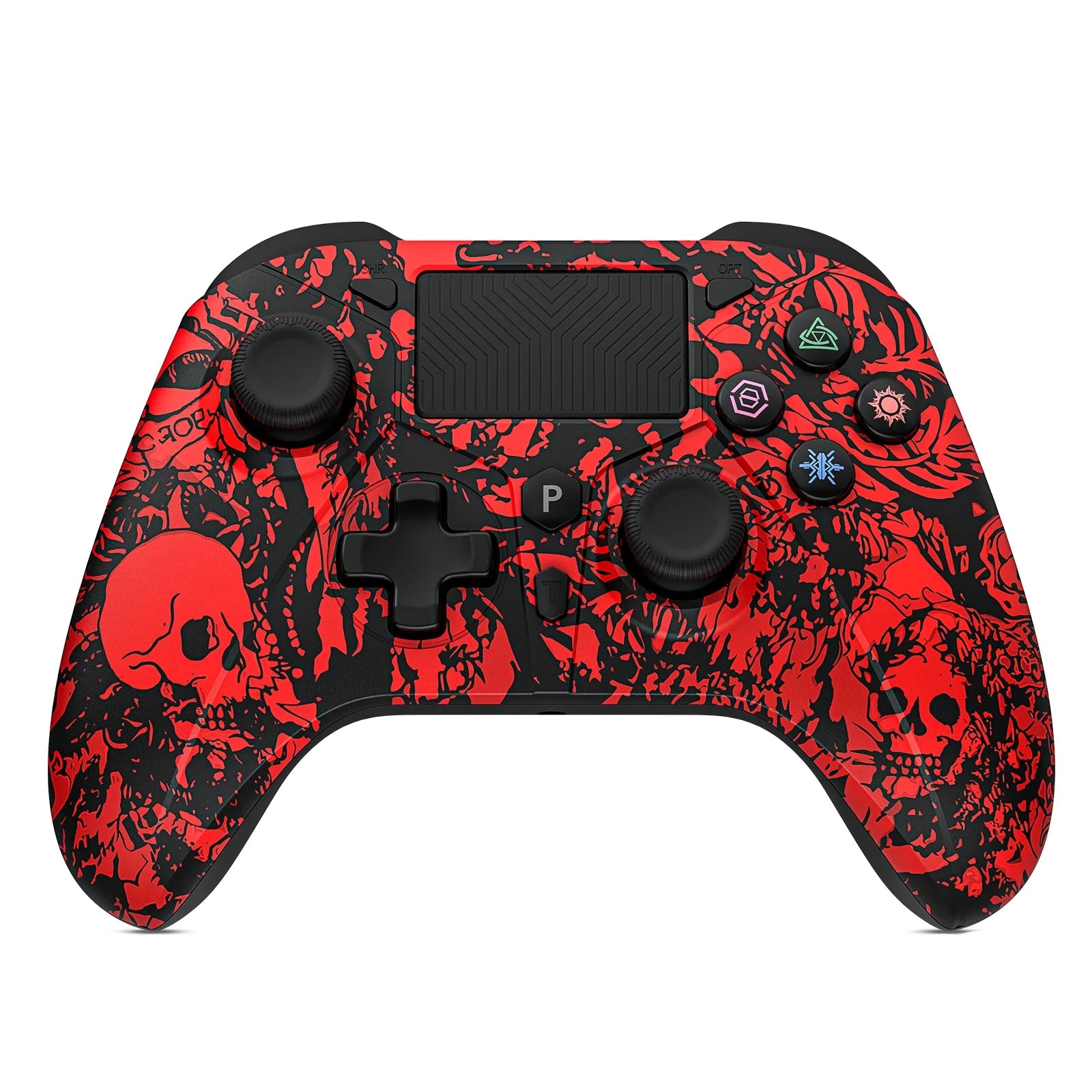 Wireless Game Controller For Playstation 4/PS4 Pro/Slim/PS3/PC/IOS/Switch Console W/ Turbo Dual Vibration 6-Axis Gyro 3.5mm Jack