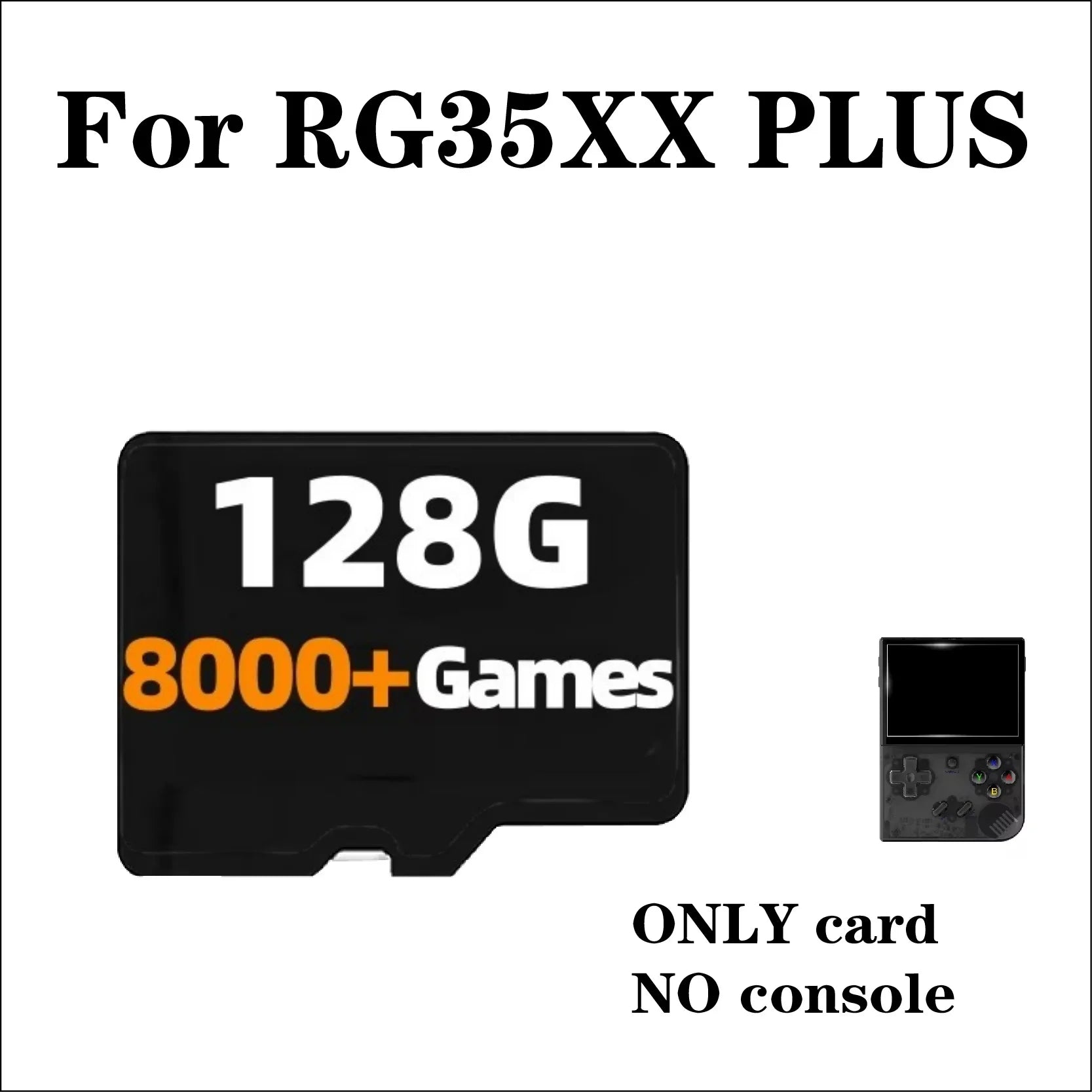 For ANBERNIC RG35XX PLUS TF Card Memory Card Preloaded Games 300+ 256G PSP Games Video Game Console Pre-install Retro Games Card
