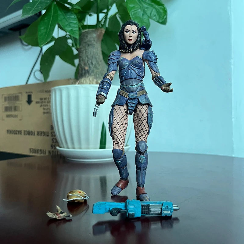 Alien VS Predator Masked Scar Elder Predator Machiko Noguchi Life Death Hornhead Action Figure Model Collection Birthday Gifts