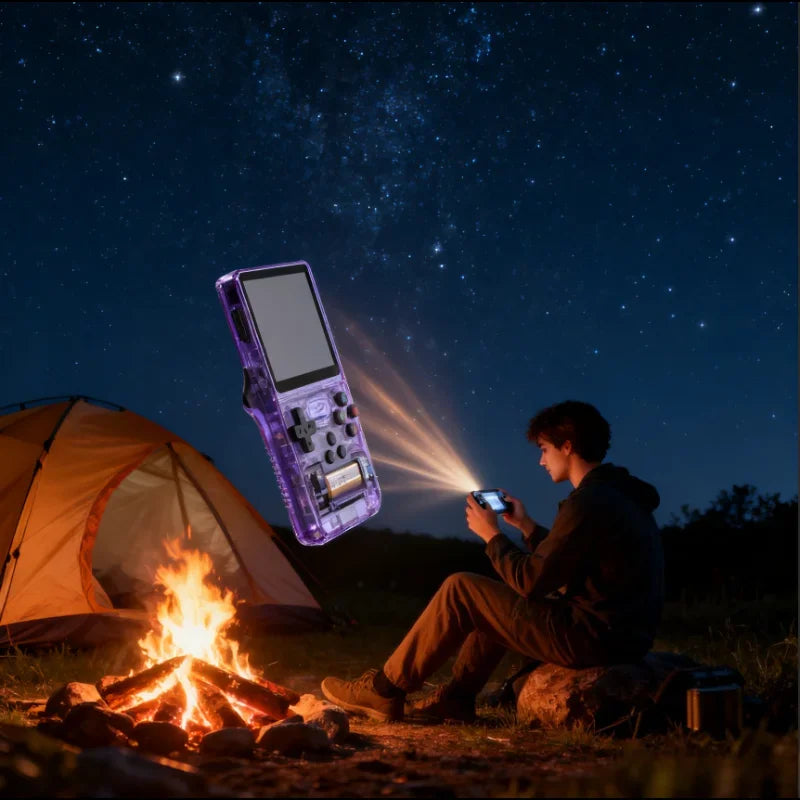 New Retro R36S Handheld Video Game Console 3.5 Inch IPS Screen 64GB/128GB Preloaded Games Portable Pocket Player Linux System