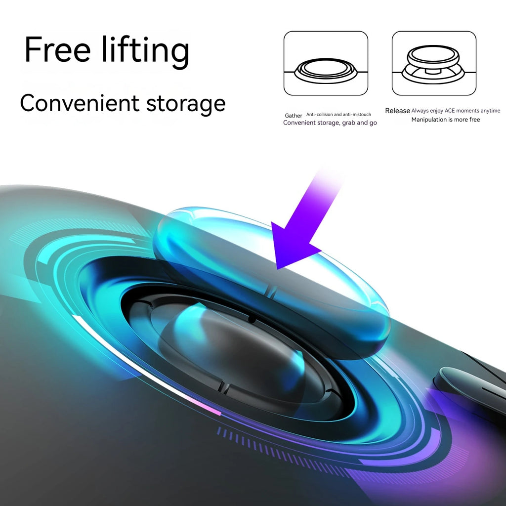 ACEGAMER Game Controller Wireless Bluetooth Gaming Controller Vibration Motor Gyroscope Portable Mini Grip for Switch Computer