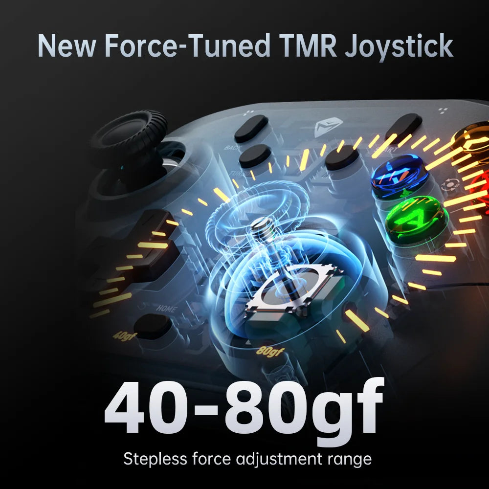 MACHENIKE G6V2 Tri Mode Gamepad Wireless Game Controller For Nintendo Switch TMR Joystick Trigger Dual 1KHz Polling Rate 1200mAh