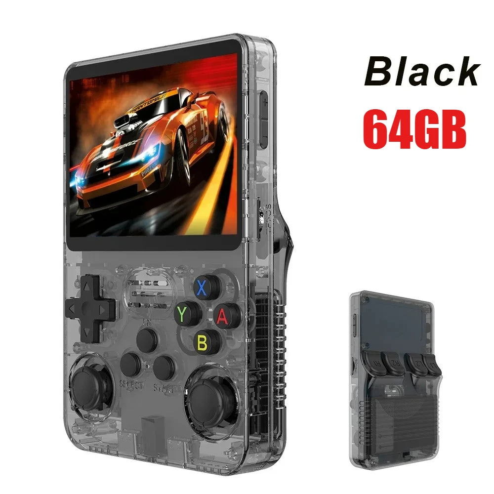 64G/128G R36S Retro Handheld Video Game Console Linux System 3.5 Inch IPS Screen R35s Pro Portable Pocket Video Player Games