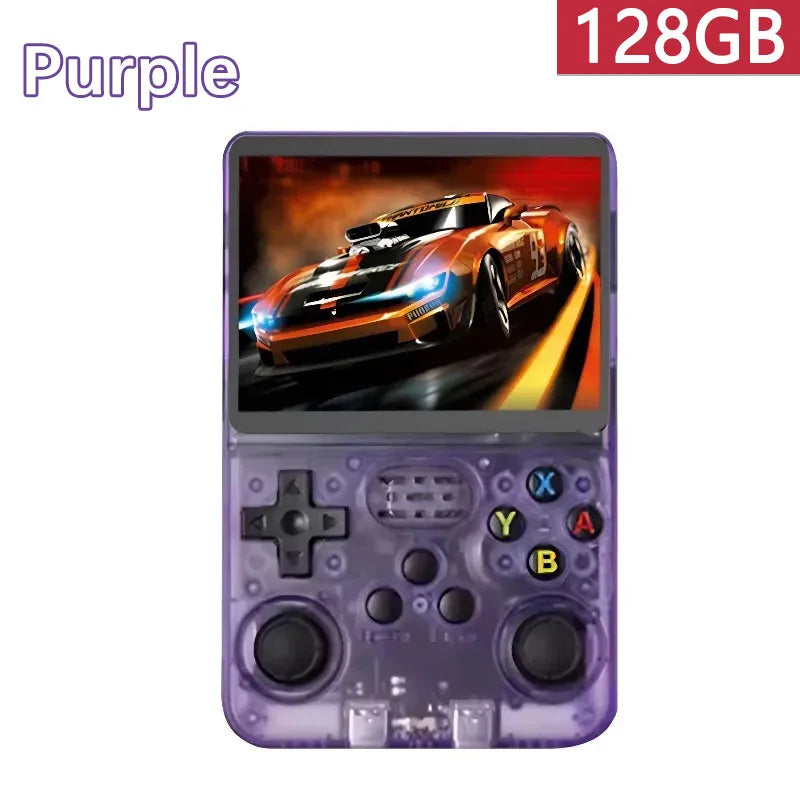 R36S Retro Handheld Video Game Console Linux System 3.5-inch IPS Screen Mini Portable Handheld Video Player 128GB 20000 Games
