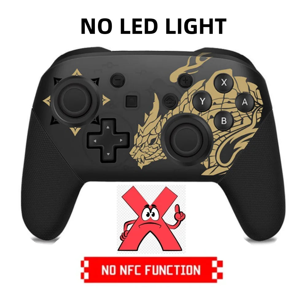 Gamepad  Controller Wireless Bluetooth Wake Function Joystick 6-Axis Gyro Handle HD Vibration for PC Game Console