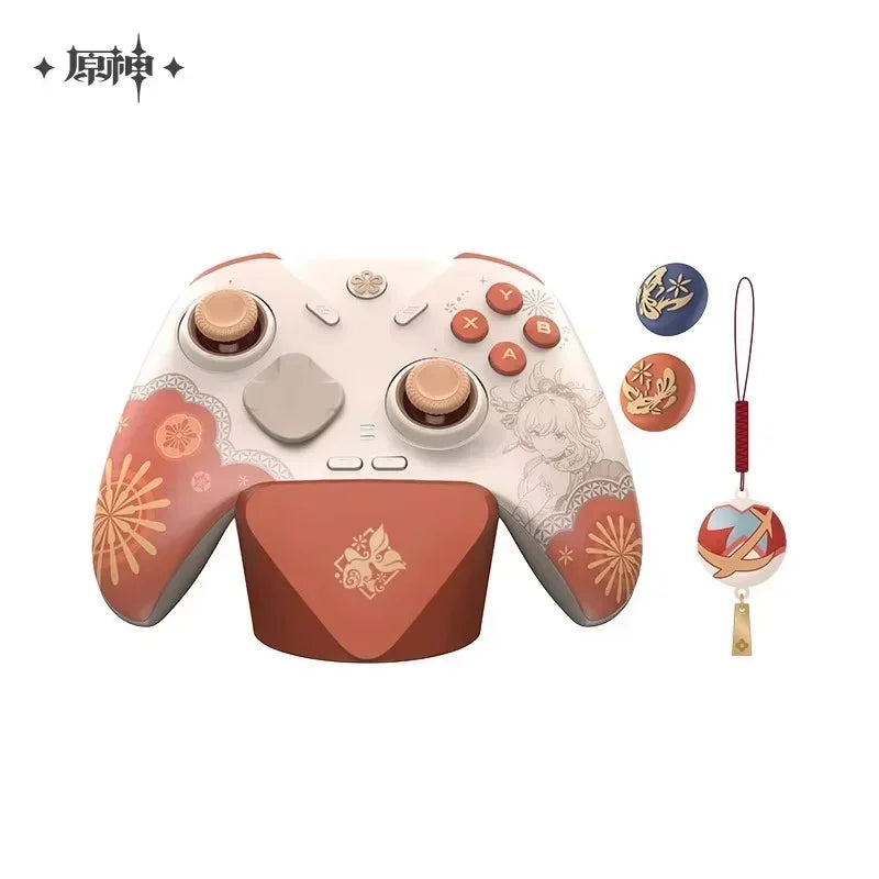 New MiHoYo Genshin Yoimiya GamePad Impact Wireless Game Controller Gift Box Set Charging Applies Joystick PC Gift Cosplay Prop