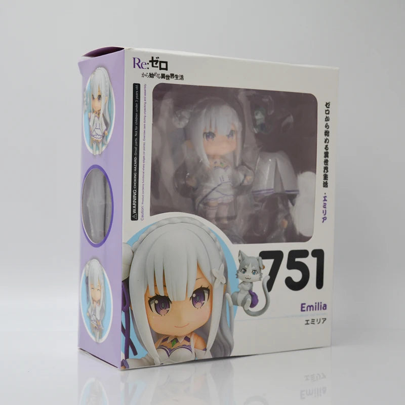 #751 Re:ZERO -Starting Life in Another World Emilia Anime Figure Emilia/Rem/Ram Action Figure Collectible Model Doll Toys Gifts