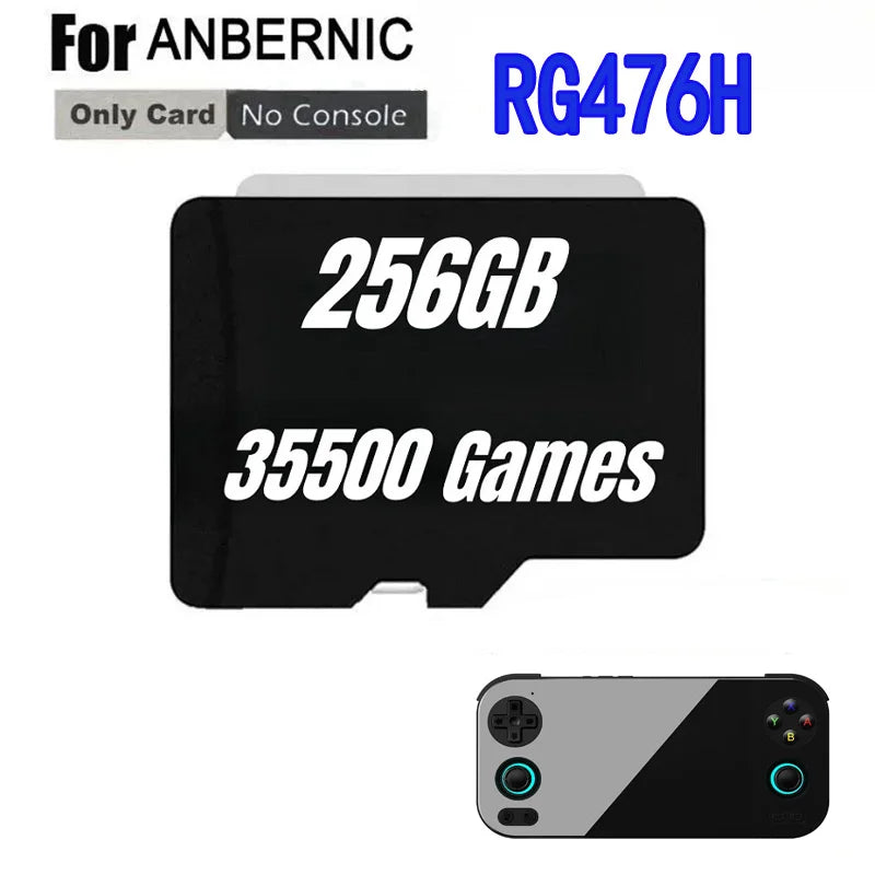 FOR ANBERNIC RG476H TF Card Portable PS2 Handheld Game Console Memory Card SD Card 80000 Games PS2 512G 256G 128G Game Card