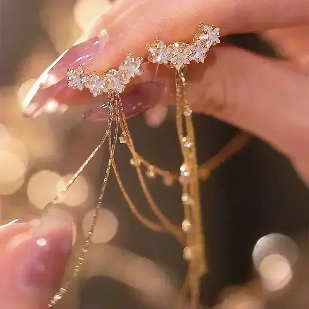 Fashion Korean Women Retro Drip Glaze Red Flower Earrings Women for Delicate Earrings Luxury Couple Engagement Jewelry Gift