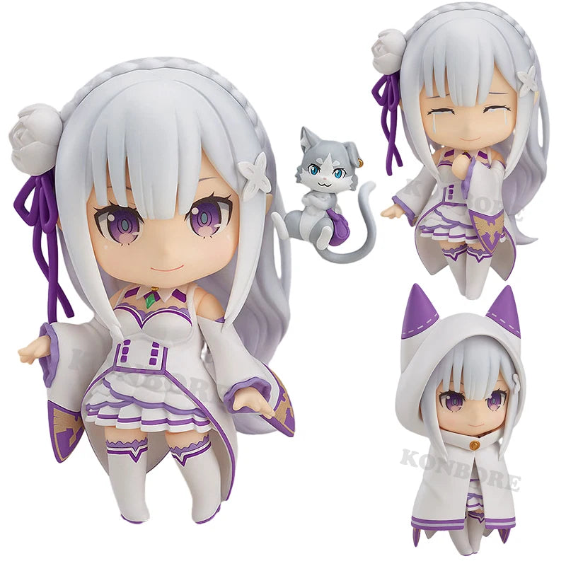 #751 Re:ZERO -Starting Life in Another World Emilia Anime Figure Emilia/Rem/Ram Action Figure Collectible Model Doll Toys Gifts