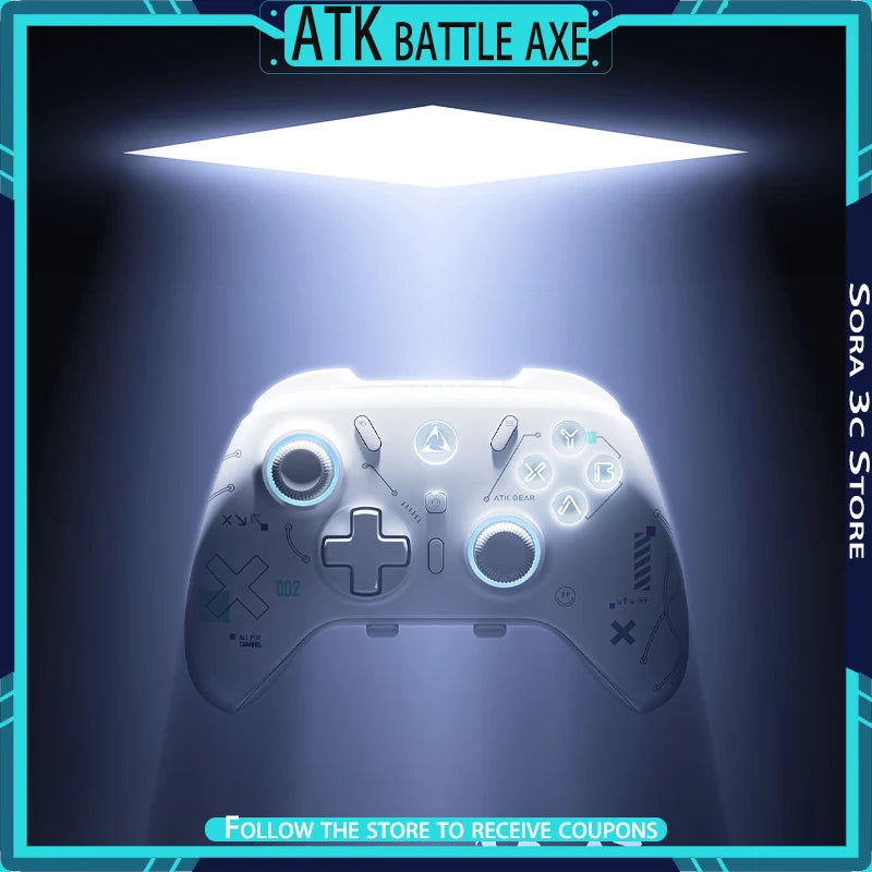 ATK Battle-Axe Wireless Gaming Controller 3Mode  Hall Effect Thumbstick Unwavering 1000Hz Performance Customized Game Controller