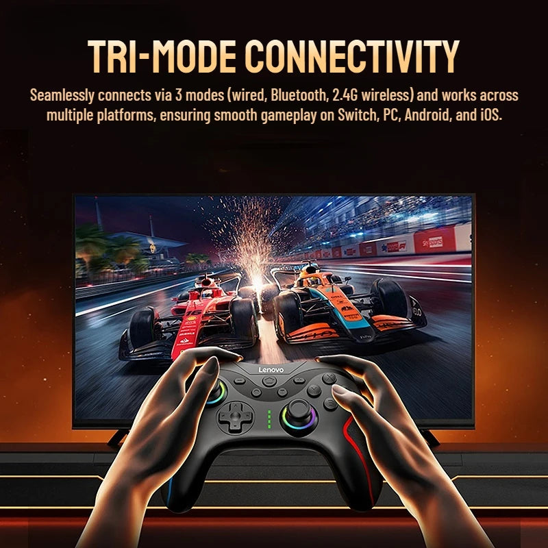 Lenovo S01 4K Joystick Resolution Bluetooth Gamepad for Switch/2/OLED/Lite/PC/iPhone/Android Mobile Phones Video Game Controller