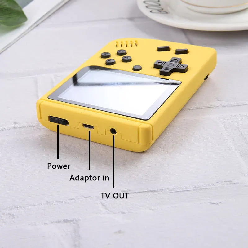 Portable Retro Mini Video Game Console 8-Bit Handheld Game Player Built-in 500 Games AV Out Game Console 3.0 Inch Color HD LCD