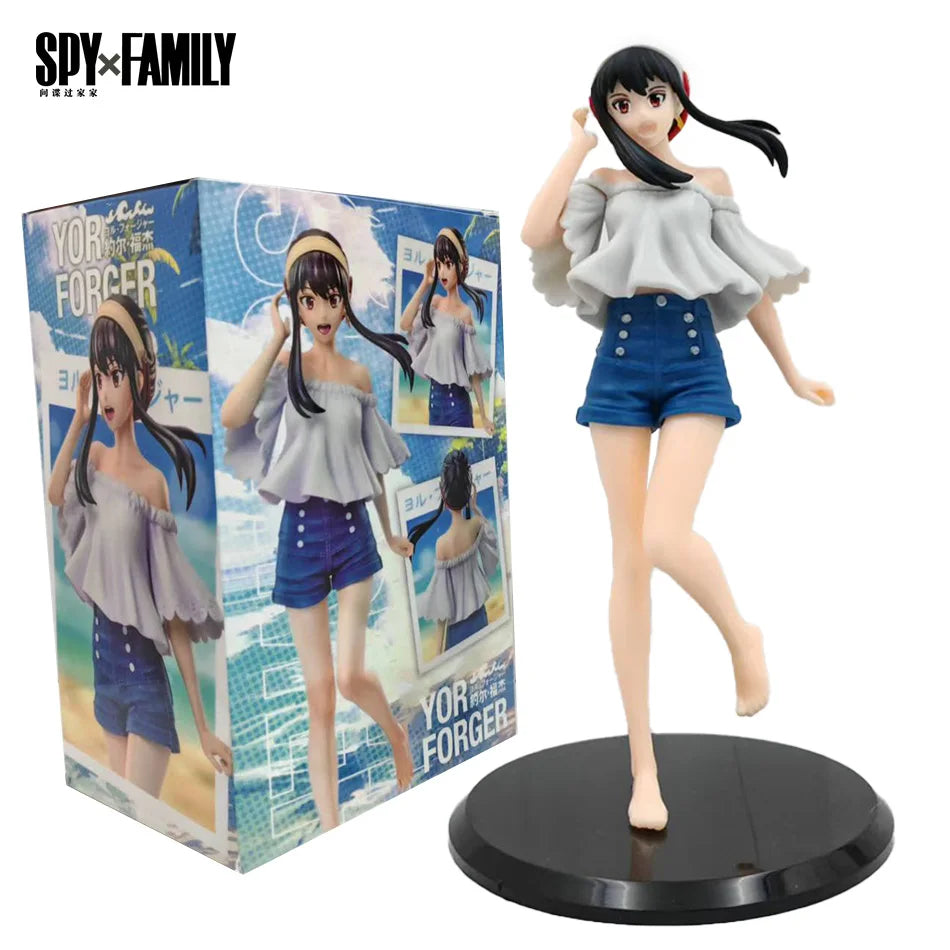 New SPY×FAMILY Anime Figure Kawai Anya Forger Yor Forger Action Figures Standing Figurine Collectible Model Doll Toys In Stock