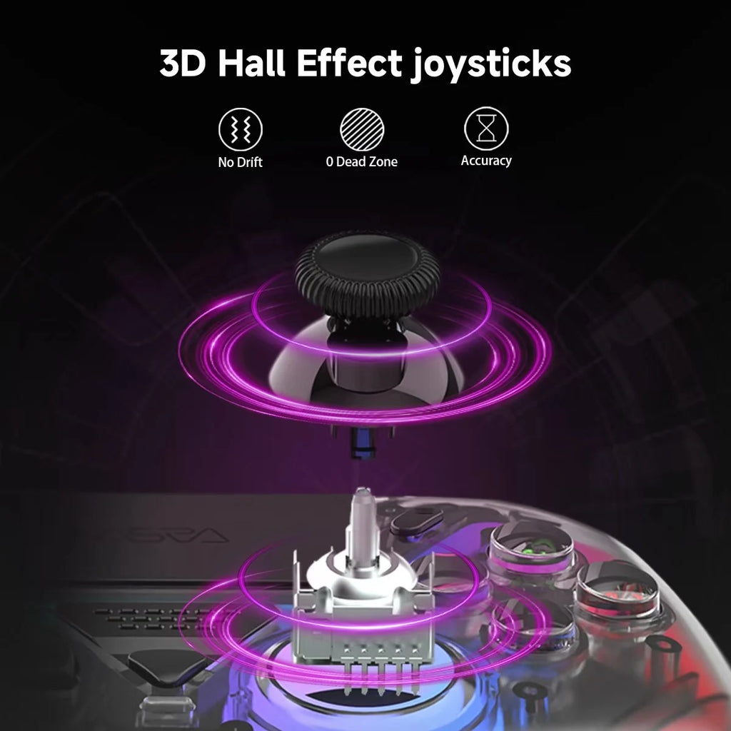RGB Wireless Gaming Gamepad For PS5/ios/Android/PC Game Controller 3D Hall Effect Vibration Effect Gamepad PlayStation 5