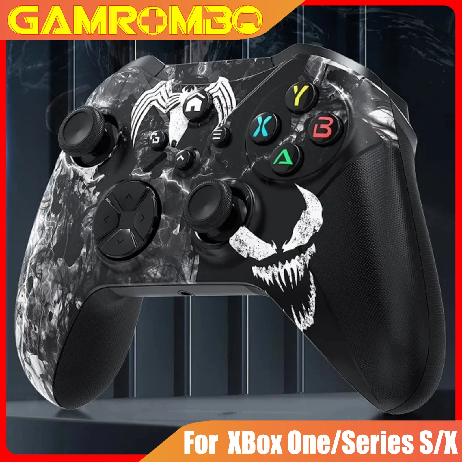 GAMROMBO Game Controller for XBox One S/X/Series S/X/PC/Steam Wireless Gamepad Vibration Gaming Joystick 6-Axis Gyro Turbo Funcs