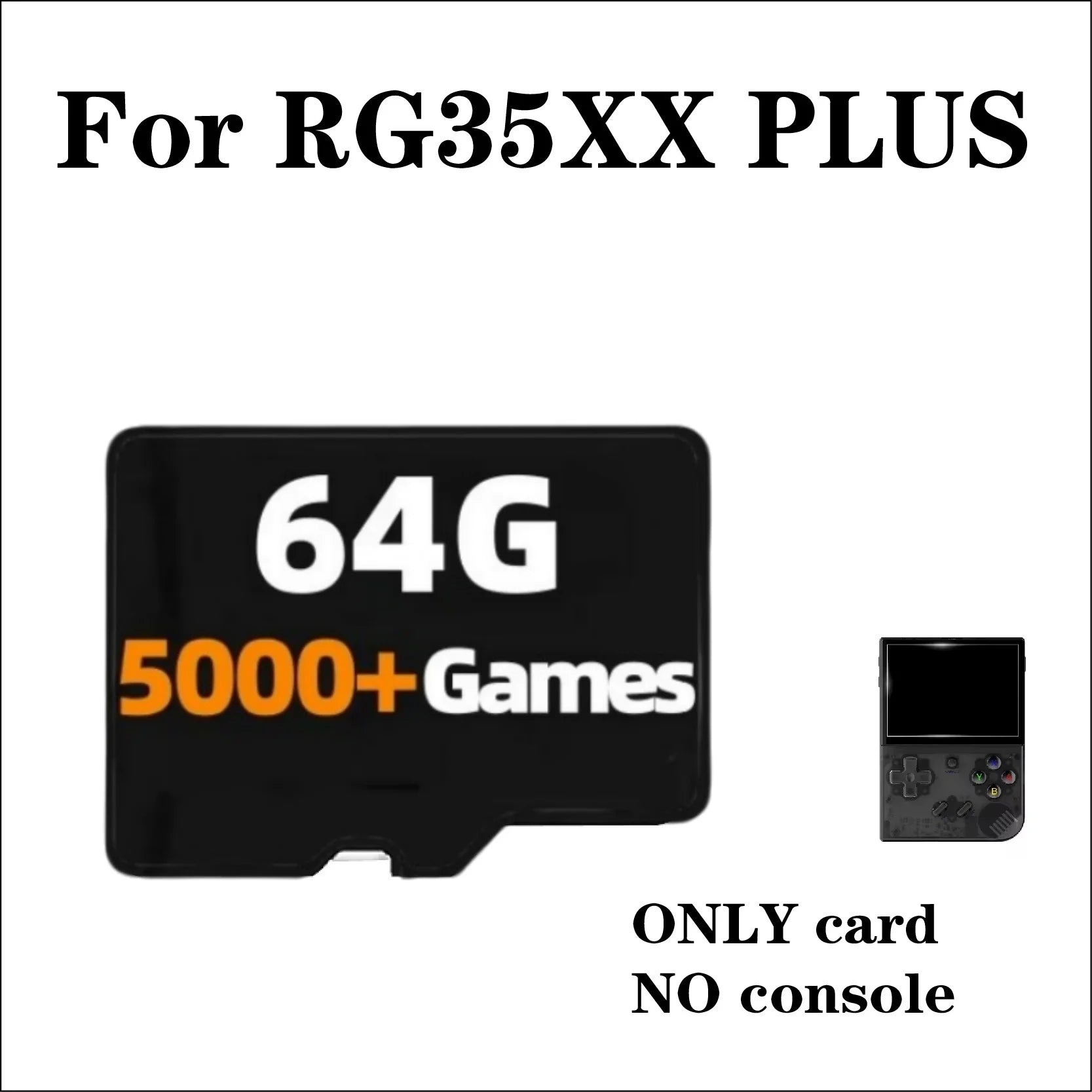For ANBERNIC RG35XX PLUS TF Card Memory Card Preloaded Games 300+ 256G PSP Games Video Game Console Pre-install Retro Games Card