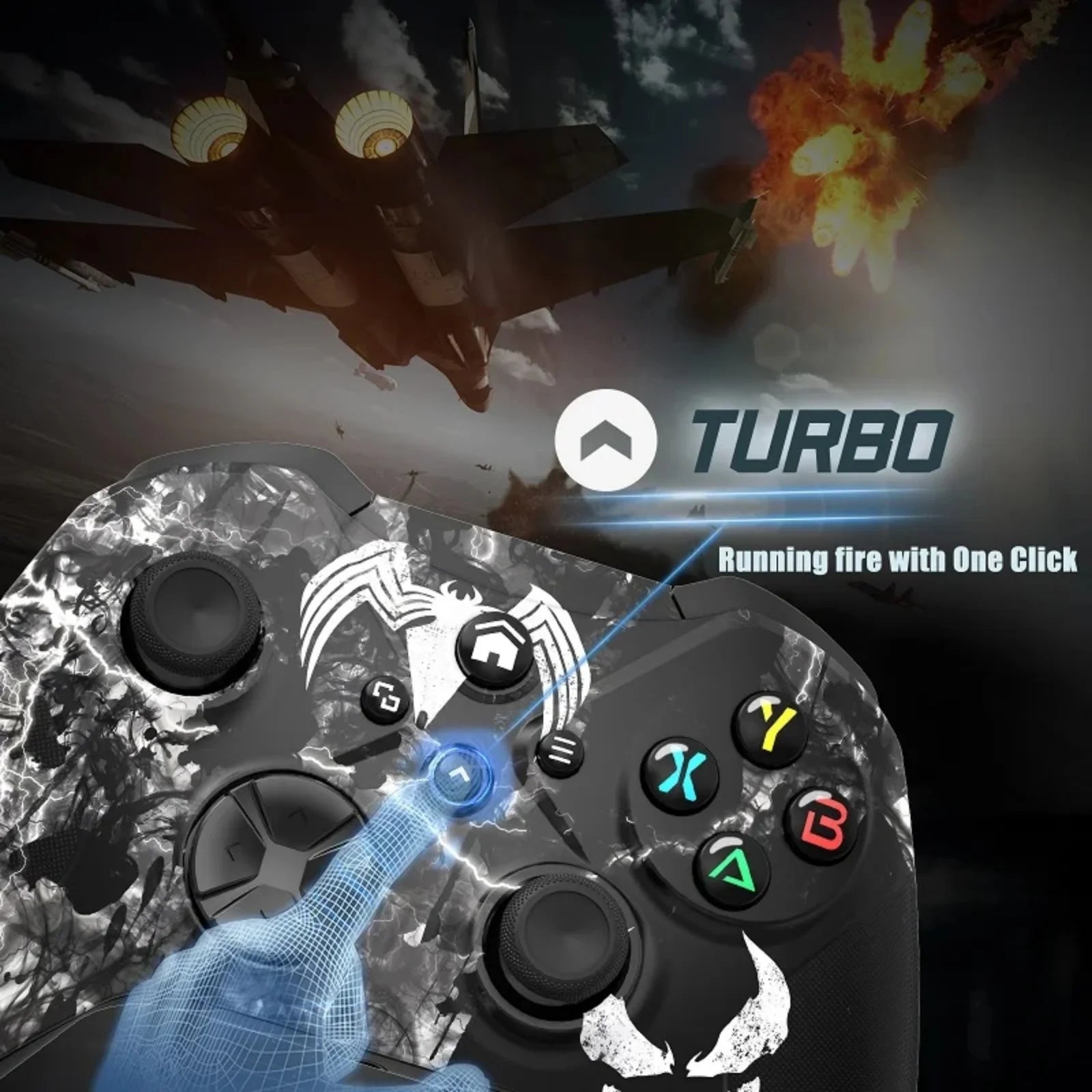 Controller for Xbox One S/X/Series S/X/PC Game Console Joystick Gamepads W/ 6-Axis Gyro Sensor Duble Vibration Turbo Function