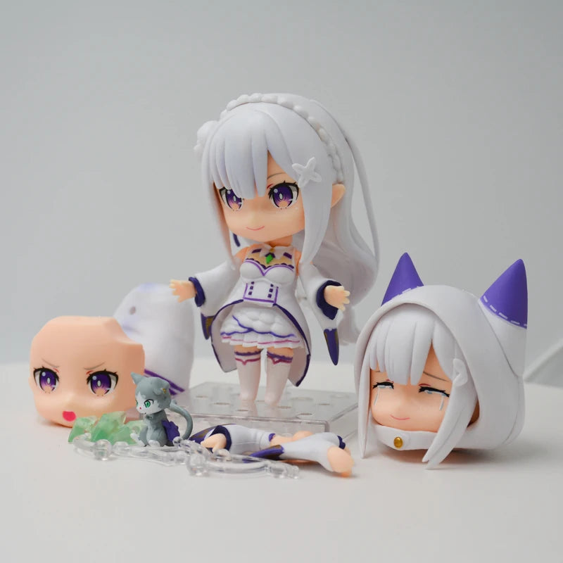 #751 Re:ZERO -Starting Life in Another World Emilia Anime Figure Emilia/Rem/Ram Action Figure Collectible Model Doll Toys Gifts