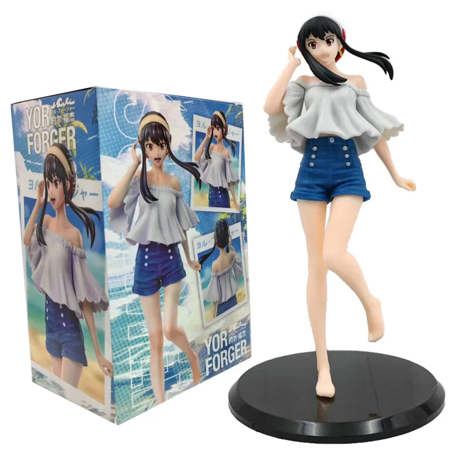 New SPY×FAMILY Anime Figure Kawai Anya Forger Yor Forger Action Figures Standing Figurine Collectible Model Doll Toys In Stock