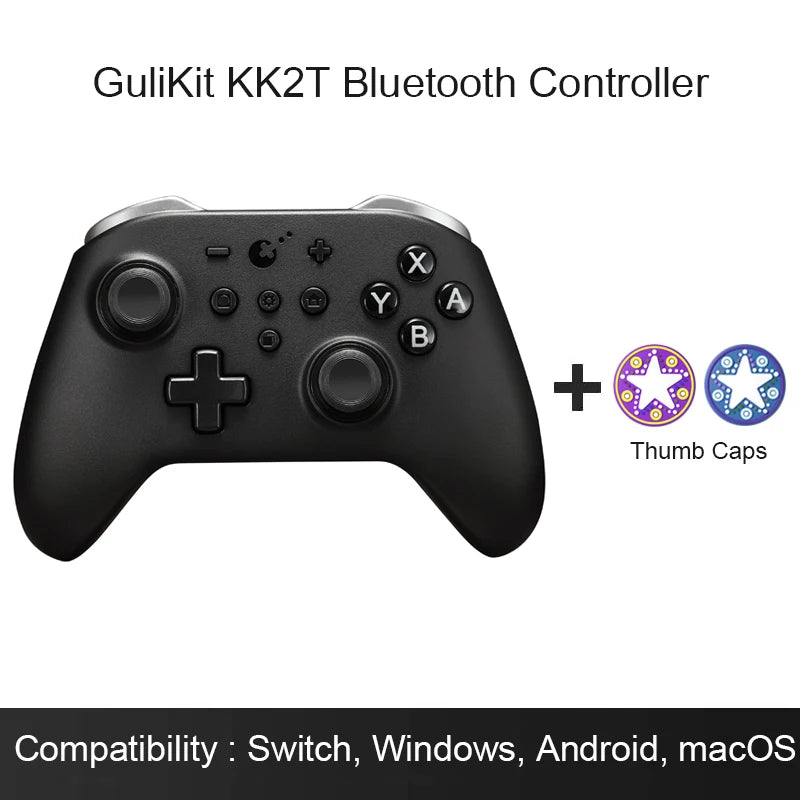 GuliKit KK2T Wireless Bluetooth Game Controller With Anti-Drift TMR Magnetic Joystick for Windows/Switch 2/Steam Deck/iOS/macOs