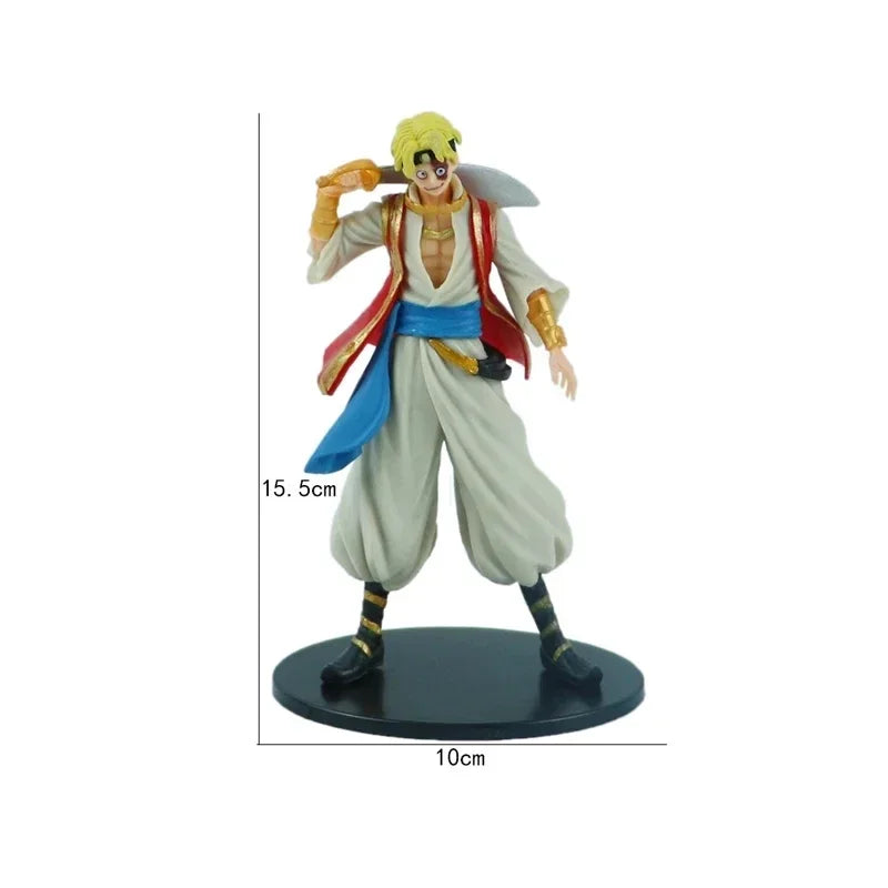 **18cm One Piece Anime Figure Pirate Warriors Monkey D Luffy Roronoa Zoro Sanji Usopp Action Figures Collectible Model Toys