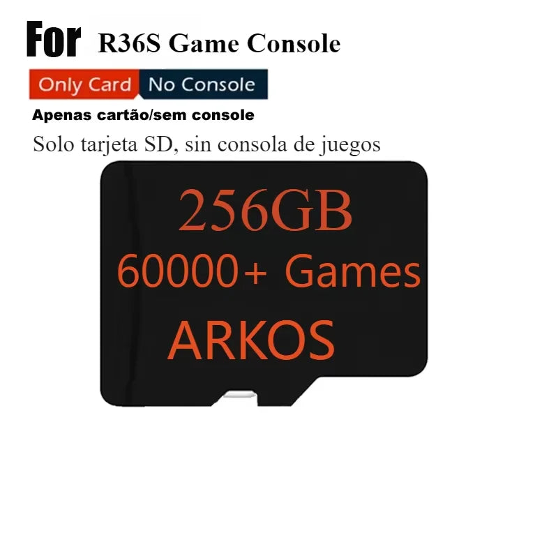 NEW V5 SD Card for R36S Retro Handheld Video Game Console Linux System 3.5Inch IPS Screen Portable Player 64GB 128GB 256GB Games