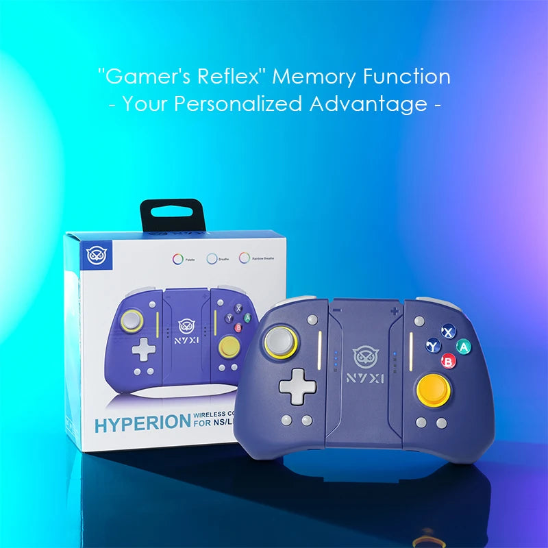 NYXI Hyperion pro Wireless Bluetooth Game Controller for Switch2/Switch Purple - Ergonomic Design Portable On-the-go Gaming
