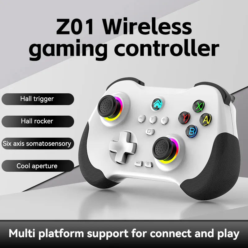 Z01 Mobile Game Controller Android Ios Motorcycle Tesla Computer Wireless Bluetooth Controller Six Axis Dual Axis Vibration